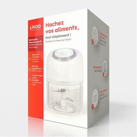 Mini hachoir électrique sans fil