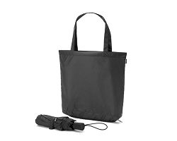 Parapluie pliable 21" en pongé 190T avec ouverture automatique