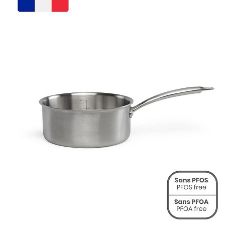 Casserole en acier inoxydable 18 cm