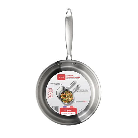 Casserole en acier inoxydable 18 cm