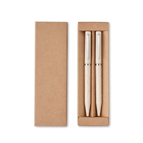  Set de stylo paille de blé/ABS