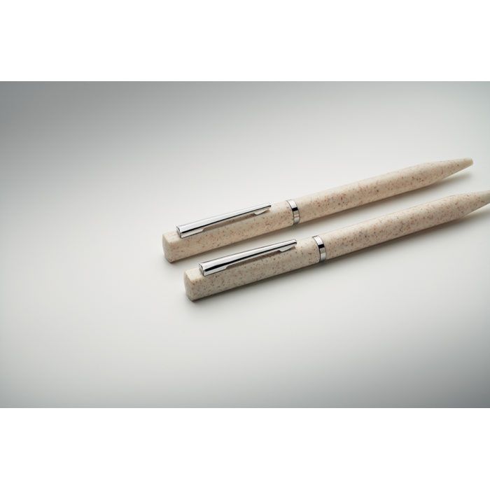  Set de stylo paille de blé/ABS