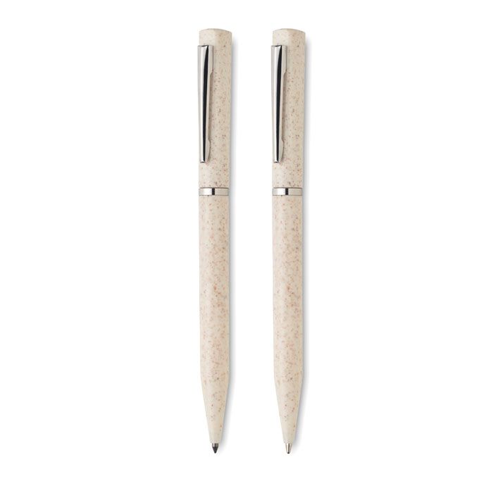  Set de stylo paille de blé/ABS