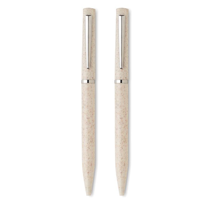  Set de stylo paille de blé/ABS