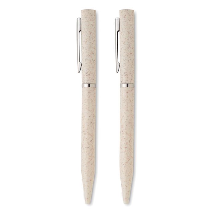  Set de stylo paille de blé/ABS