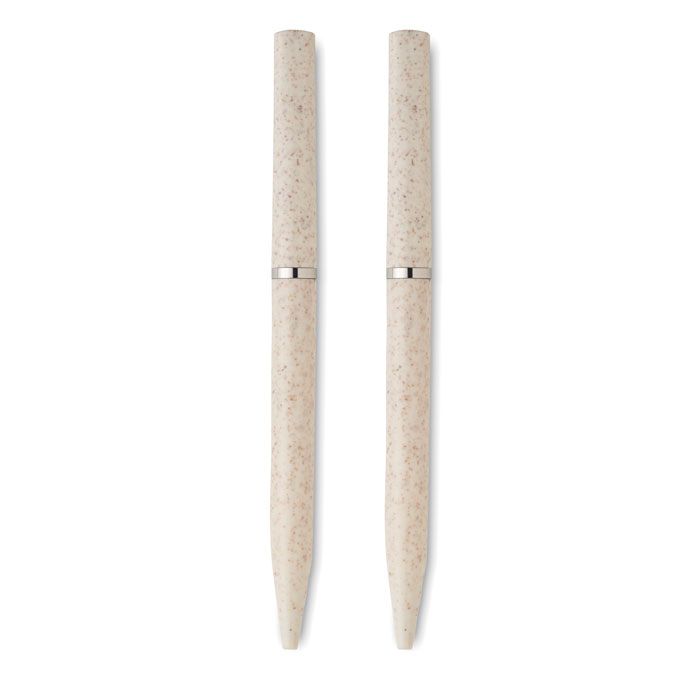  Set de stylo paille de blé/ABS