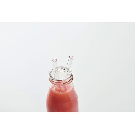4 pailles verre réutilisables