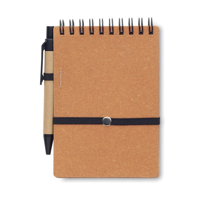  Cahier recyclé et stylo à bille