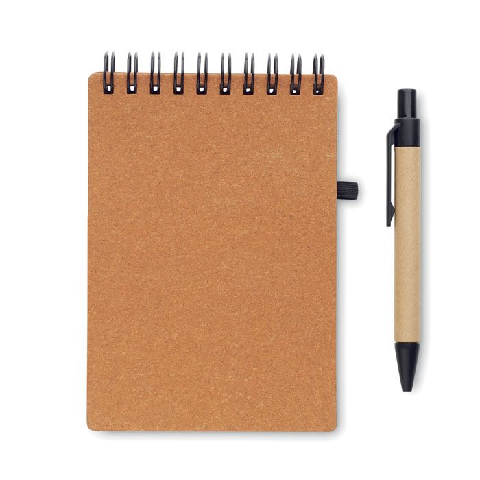  Cahier recyclé et stylo à bille