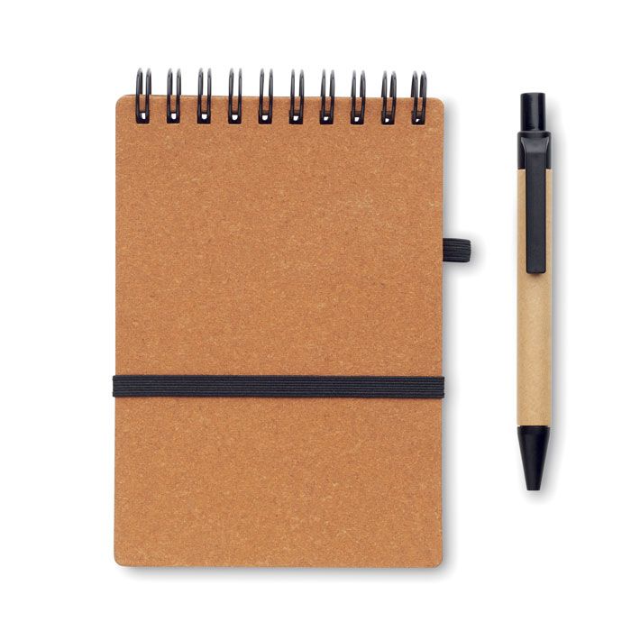  Cahier recyclé et stylo à bille