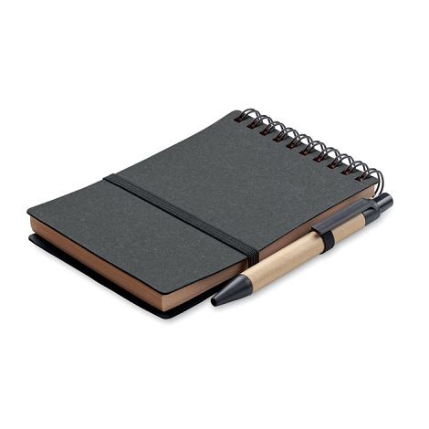Cahier recyclé et stylo à bille