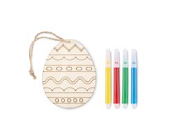 Set de peinture sur œuf en bois