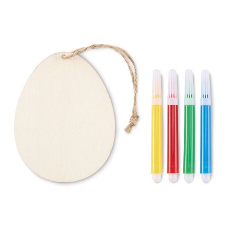  Set de peinture sur œuf en bois
