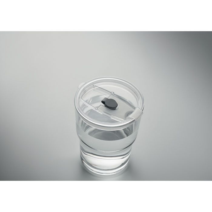  Gobelet verre et paille 400ml