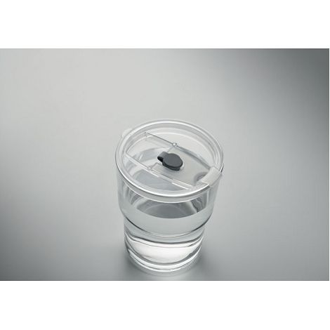  Gobelet verre et paille 400ml