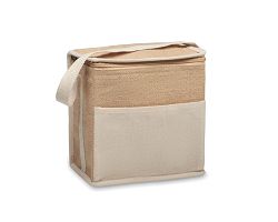 Sac isotherme toile et jute 3L