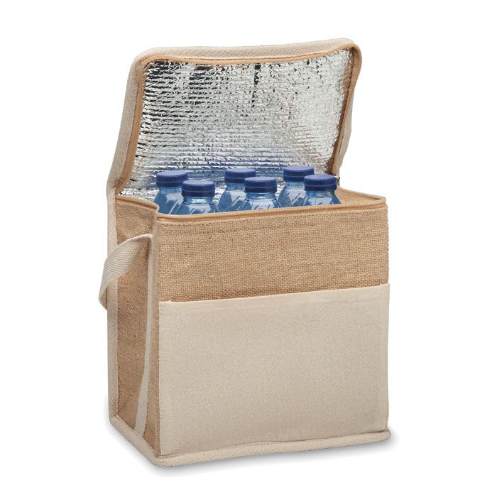  Sac isotherme toile et jute 3L