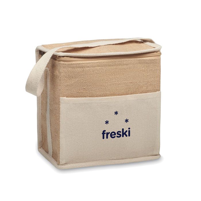  Sac isotherme toile et jute 3L