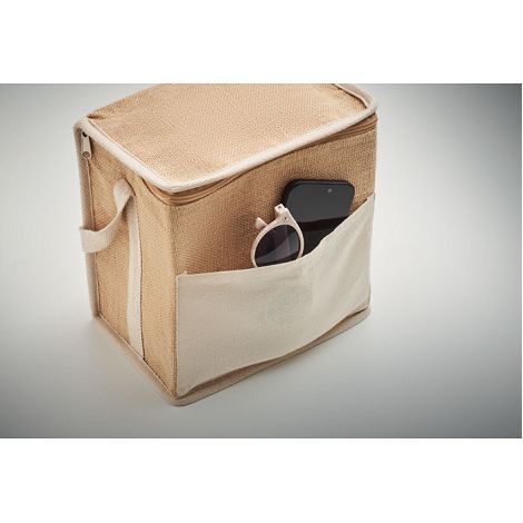  Sac isotherme toile et jute 3L