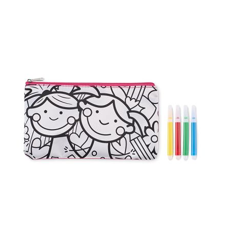 Trousse à crayons avec feutres