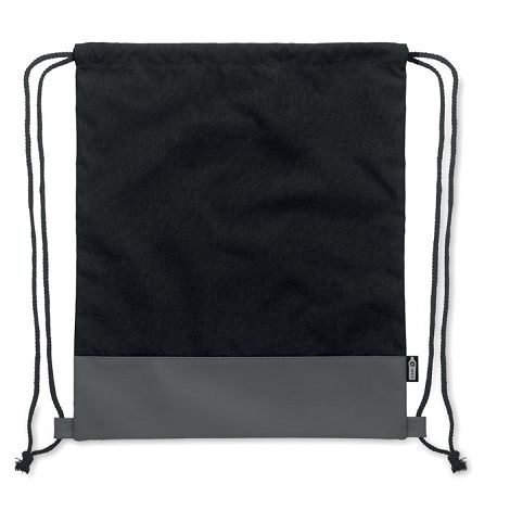  Sac à cordon en PU RPET 2 tons