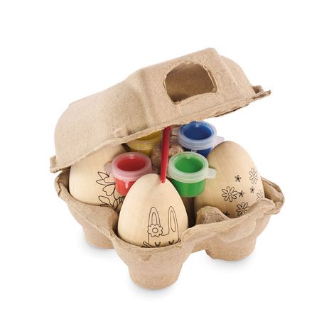  Set de peinture d'oeufs en bois