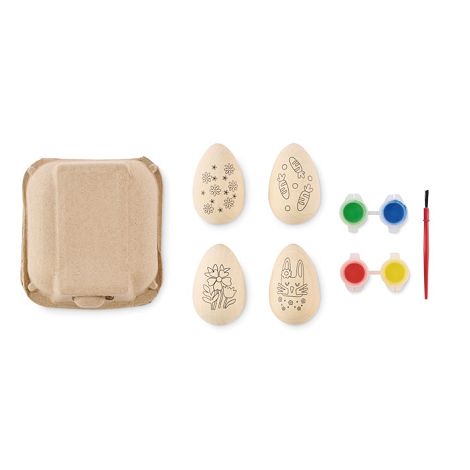  Set de peinture d'oeufs en bois