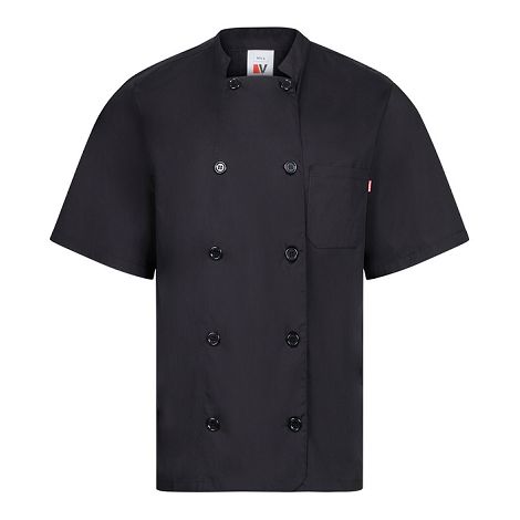  Veste de cuisine à manches courtes en popeline (110g/m²), en coto