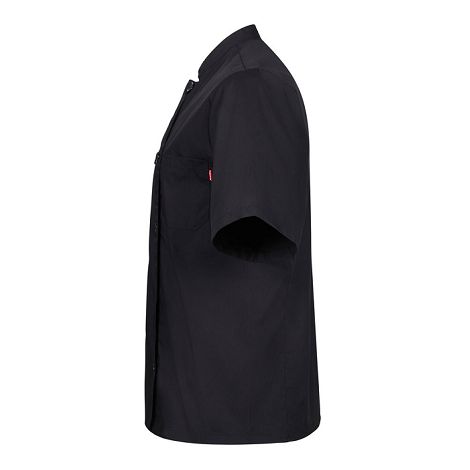  Veste de cuisine à manches courtes en popeline (110g/m²), en coto