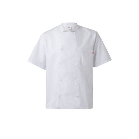  Veste de cuisine à manches courtes en popeline (110g/m²), en coto