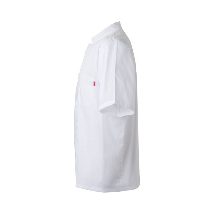  Veste de cuisine à manches courtes en popeline (110g/m²), en coto
