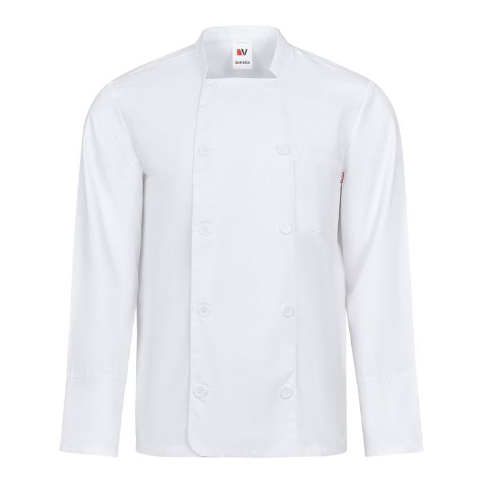  Veste de cuisine à manches longues (175g/m²), en coton (35%) et p