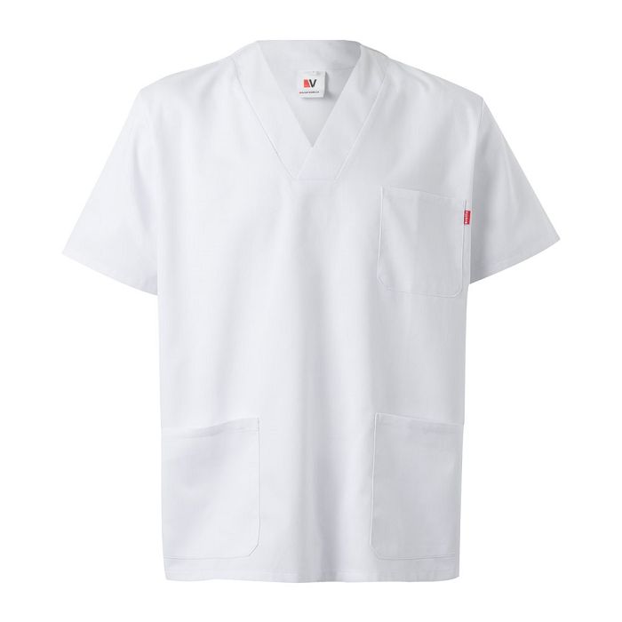 Tunique en sergé (190g/m²) à manches courtes, en polyester (65%) 