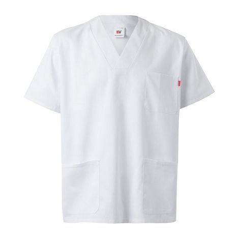  Tunique en sergé (190g/m²) à manches courtes, en polyester (65%) 