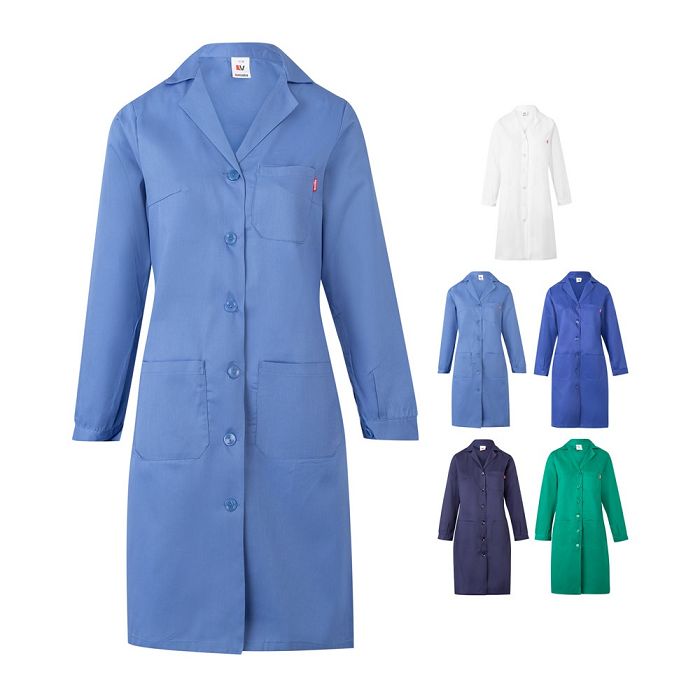  Blouse sergée à manches longues (175g/m²), en sergé de coton (35%