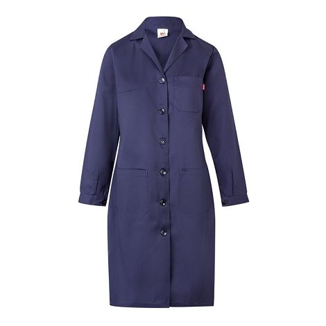 Blouse sergée à manches longues (175g/m²), en sergé de coton (35%