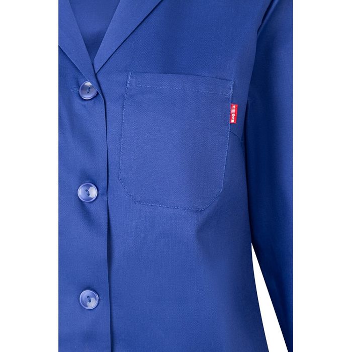  Blouse sergée à manches longues (175g/m²), en sergé de coton (35%