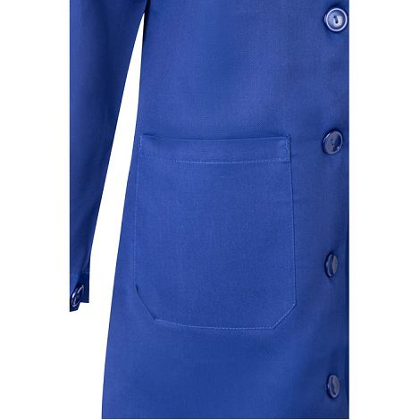 Blouse sergée à manches longues (175g/m²), en sergé de coton (35%