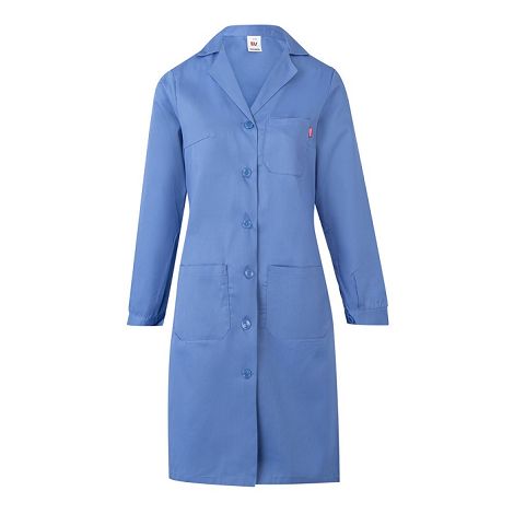 Blouse sergée à manches longues (175g/m²), en sergé de coton (35%