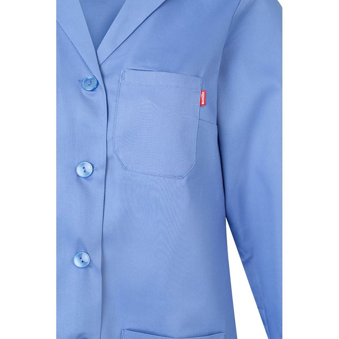  Blouse sergée à manches longues (175g/m²), en sergé de coton (35%