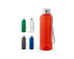 Bouteille 100% rPET translucide, finition brillante 600 mL