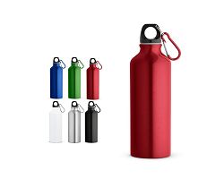 Gourde en aluminium recyclé avec mousqueton 530 ml