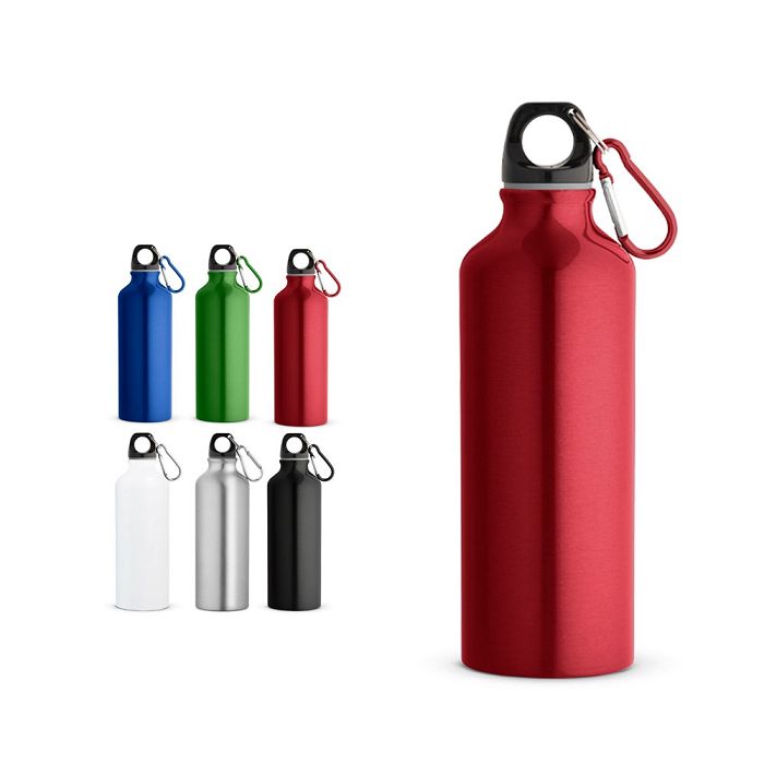  Gourde en aluminium recyclé avec mousqueton 530 ml