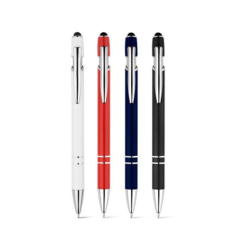 Stylo à bille avec corps en aluminium recyclé (100% rAL) et point