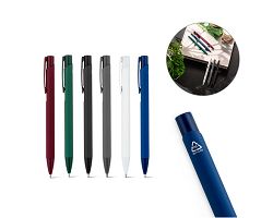 Stylo à bille en aluminium recyclé (100% rAL) avec finition en ca