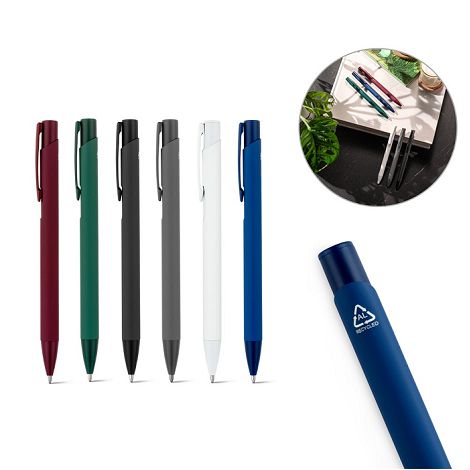  Stylo à bille en aluminium recyclé (100% rAL) avec finition en ca