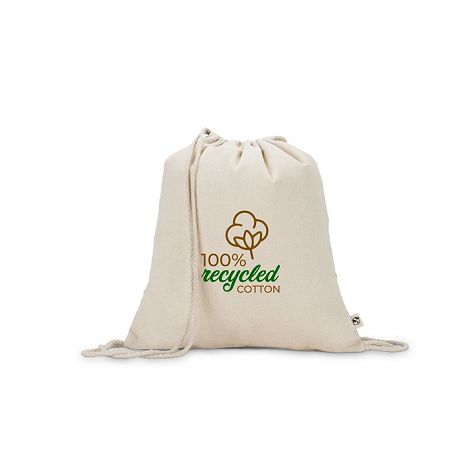 Sac à dos 100% coton recyclé (180 g/m²)
