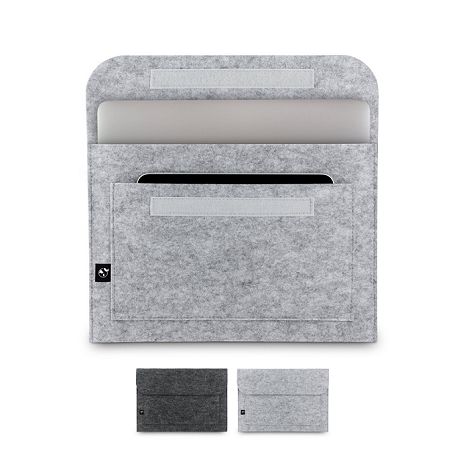 Sacoche pour ordinateur portable en feutrine recyclée (100% rPET)