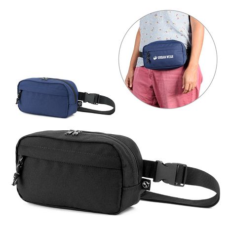 Sac type "banane" en polyester recyclé 600D et doublure en polyes