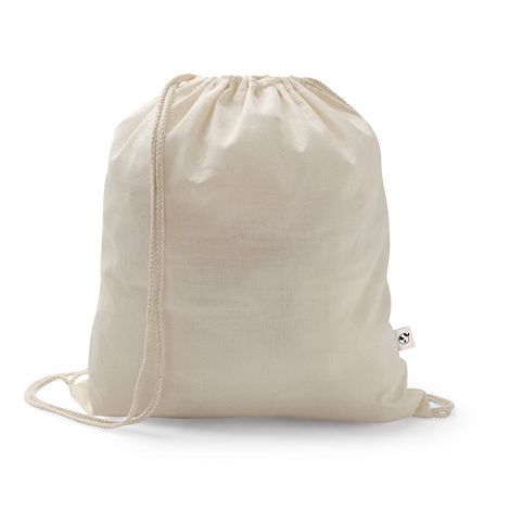 Sac à dos en coton recyclé (70%) et polyester (30% rPET) (150 g/m